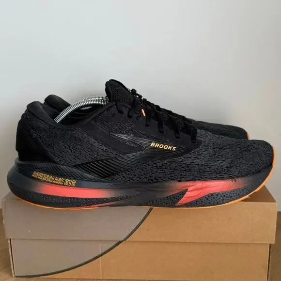 Brooks Adrenaline GTS 24 Black/Ebony/Burnt Sienna Men Running Sneakers- SZ 13 - Picture 2 of 13